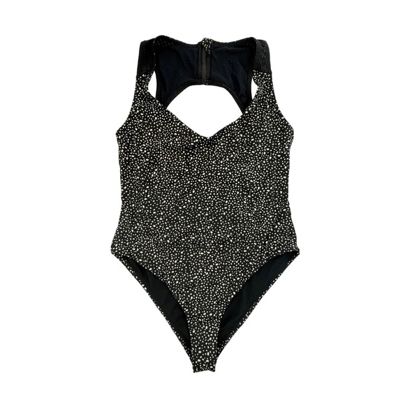 Nike Other - MSRP $92 Nike Swim Move To Zero O-Back One-Piece Swimsuit Black WhiteSize L